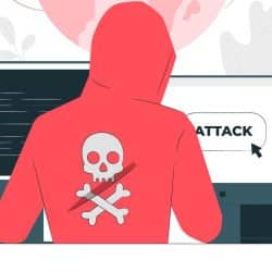 Illustration représentant un cybercriminel préparant une attaque informatique, vue symbolique des risques numériques.